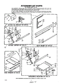 04 - Accessory Kits parts for Whirlpool Air Conditioner AXC11025 / from AppliancePartsPros.com