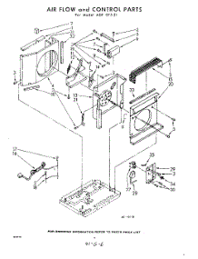 06 - Air Flow And Controls parts for Whirlpool Air Conditioner ADF07521 / from AppliancePartsPros.com