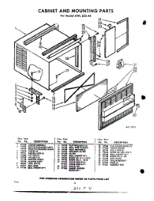 04 - Section parts for Whirlpool Air Conditioner AWL23340 / from AppliancePartsPros.com