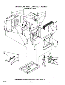 04 - Airflow And Control parts for Whirlpool Air Conditioner AHFP6020 / from AppliancePartsPros.com
