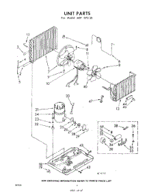 04 - Unit parts for Whirlpool Air Conditioner ADF07522 / from AppliancePartsPros.com