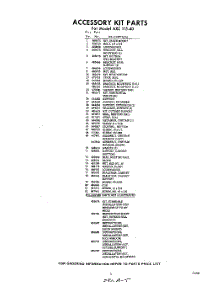 05 - Section parts for Whirlpool Air Conditioner AXC11540 / from AppliancePartsPros.com