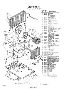 06 - Unit parts for Whirlpool Air Conditioner AXC11540 / from AppliancePartsPros.com