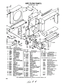 04 - Section parts for Whirlpool Air Conditioner AVL22130 / from AppliancePartsPros.com