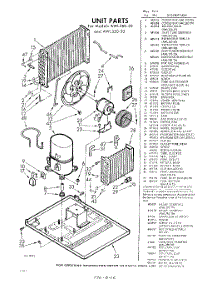 02 - Section parts for Whirlpool Air Conditioner AWL28030 / from AppliancePartsPros.com
