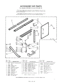 03 - Section parts for Whirlpool Air Conditioner AWL28030 / from AppliancePartsPros.com