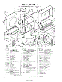 04 - Section parts for Whirlpool Air Conditioner AWL28030 / from AppliancePartsPros.com