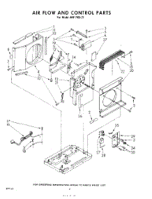 04 - Air Flow And Control parts for Whirlpool Air Conditioner AHFP6021 / from AppliancePartsPros.com
