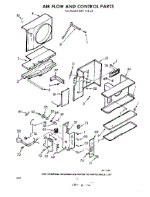 02 - Air Flow And Control parts for Whirlpool Air Conditioner AXC11541 / from AppliancePartsPros.com