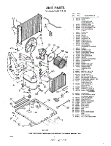 06 - Unit parts for Whirlpool Air Conditioner AXC11541 / from AppliancePartsPros.com