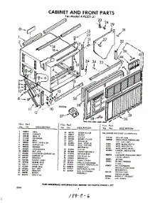 02 - Section parts for Whirlpool Air Conditioner AVL22131 / from AppliancePartsPros.com