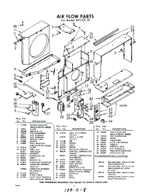 04 - Section parts for Whirlpool Air Conditioner AVL22131 / from AppliancePartsPros.com