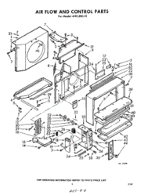 03 - Section parts for Whirlpool Air Conditioner AWL28031 / from AppliancePartsPros.com