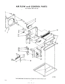 04 - Air Flow And Control parts for Whirlpool Air Conditioner ADF10220 / from AppliancePartsPros.com