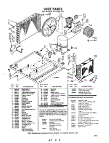 03 - Section parts for Whirlpool Air Conditioner AVL23030 / from AppliancePartsPros.com