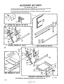 04 - Accessory Kit parts for Whirlpool Air Conditioner AXC12040 / from AppliancePartsPros.com