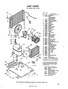 06 - Unit parts for Whirlpool Air Conditioner AXC12040 / from AppliancePartsPros.com