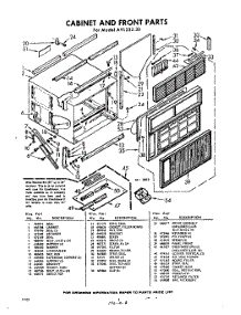 02 - Section parts for Whirlpool Air Conditioner AVL23230 / from AppliancePartsPros.com