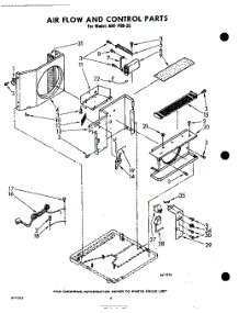 06 - Airflow And Control parts for Whirlpool Air Conditioner AHFP8020 / from AppliancePartsPros.com