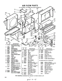 04 - Section parts for Whirlpool Air Conditioner AVL28030 / from AppliancePartsPros.com