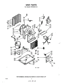 02 - Section parts for Whirlpool Air Conditioner AWM06022 / from AppliancePartsPros.com