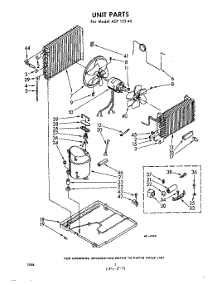 02 - Unit parts for Whirlpool Air Conditioner ADF12540 / from AppliancePartsPros.com