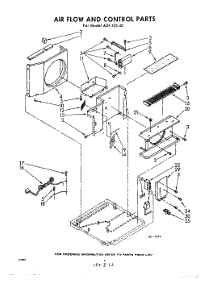 04 - Air Flow And Control parts for Whirlpool Air Conditioner ADF12540 / from AppliancePartsPros.com