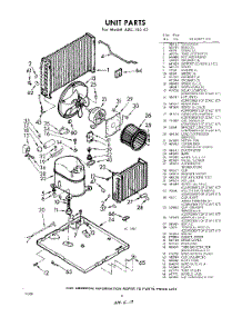 06 - Unit parts for Whirlpool Air Conditioner AXC14543 / from AppliancePartsPros.com