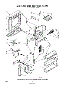06 - Air Flow And Control parts for Whirlpool Air Conditioner ADF13520 / from AppliancePartsPros.com
