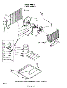 04 - Unit parts for Whirlpool Air Conditioner AHFP8021 / from AppliancePartsPros.com