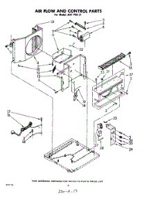 06 - Air Flow And Control parts for Whirlpool Air Conditioner AHFP8021 / from AppliancePartsPros.com