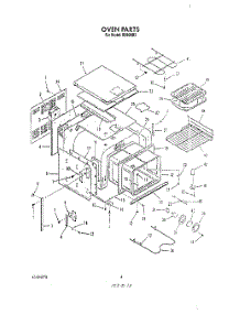 04 - Oven parts for Whirlpool Oven B9608B3 / from AppliancePartsPros.com