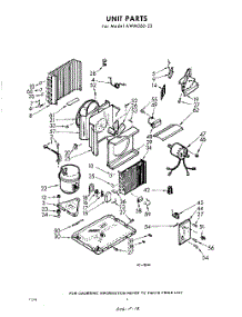 02 - Section parts for Whirlpool Air Conditioner AWM06023 / from AppliancePartsPros.com