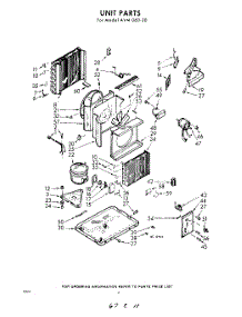 02 - Section parts for Whirlpool Air Conditioner AVM06020 / from AppliancePartsPros.com