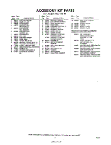 05 - Section parts for Whirlpool Air Conditioner AXC14544 / from AppliancePartsPros.com