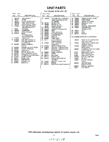 03 - Section parts for Whirlpool Air Conditioner AVM06120 / from AppliancePartsPros.com