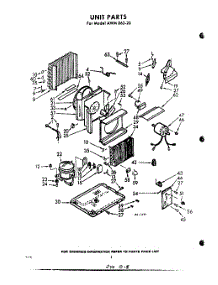 02 - Section parts for Whirlpool Air Conditioner AWM06223 / from AppliancePartsPros.com