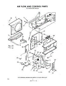 02 - Air Flow And Control parts for Whirlpool Air Conditioner AXCP8020 / from AppliancePartsPros.com
