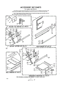 04 - Accessory Kit parts for Whirlpool Air Conditioner AXCP8020 / from AppliancePartsPros.com