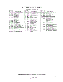 05 - Section parts for Whirlpool Air Conditioner AXCP8020 / from AppliancePartsPros.com