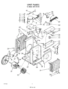 02 - Section parts for Whirlpool Air Conditioner AHFS1020 / from AppliancePartsPros.com