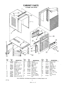 04 - Section parts for Whirlpool Air Conditioner AHFS1020 / from AppliancePartsPros.com