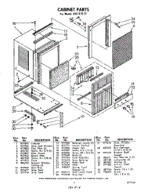 04 - Section parts for Whirlpool Air Conditioner AHFS1021 / from AppliancePartsPros.com