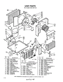 02 - Section parts for Whirlpool Air Conditioner AXE04920 / from AppliancePartsPros.com