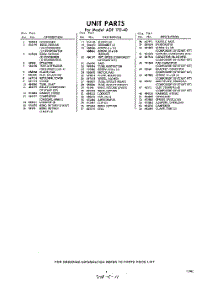 05 - Section parts for Whirlpool Air Conditioner ADF17040 / from AppliancePartsPros.com
