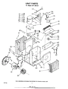 02 - Section parts for Whirlpool Air Conditioner AHFS6020 / from AppliancePartsPros.com