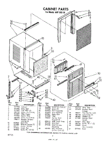 04 - Section parts for Whirlpool Air Conditioner AHFS6020 / from AppliancePartsPros.com