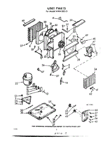 02 - Section parts for Whirlpool Air Conditioner AWM08021 / from AppliancePartsPros.com