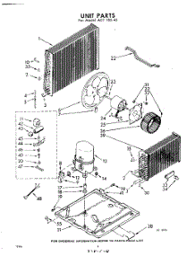 04 - Unit parts for Whirlpool Air Conditioner ADF18040 / from AppliancePartsPros.com