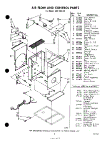 03 - Section parts for Whirlpool Air Conditioner AHFS6021 / from AppliancePartsPros.com